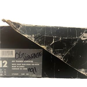 Original Nike huarache trainer SC from 1992 original box size 12